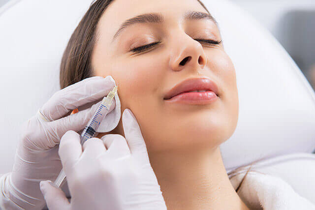 Being Injected wtih a Dermal Filler